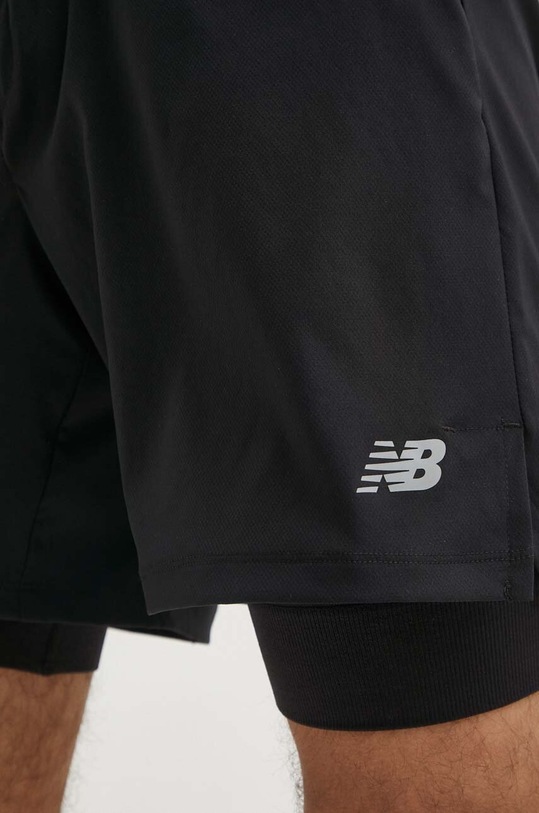 New Balance pantaloni scurți de antrenament negru MS41288BK