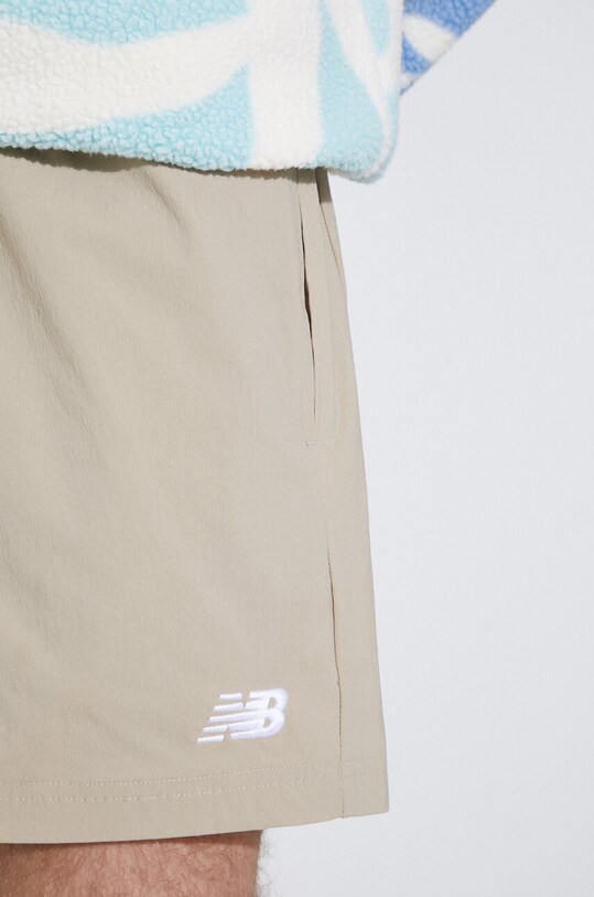 Kratke hlače za trening New Balance Athletics Stretch bež MS41517SOT
