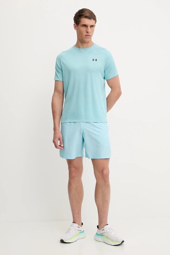 Under Armour pantaloni scurți de antrenament Tech 1383356 albastru SS25