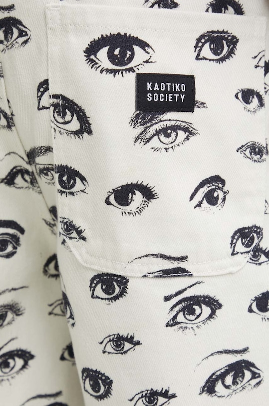 Kaotiko szorty bawełniane beżowy AO006.01.K002