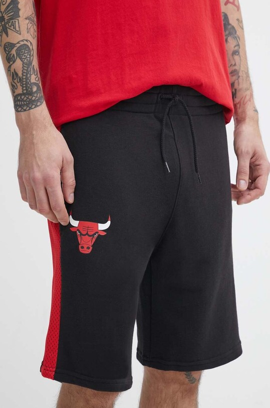 New Era pantaloni scurti tricotaj negru 60435477