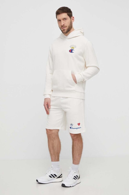 Champion pantaloni scurti 219786 bej SS24