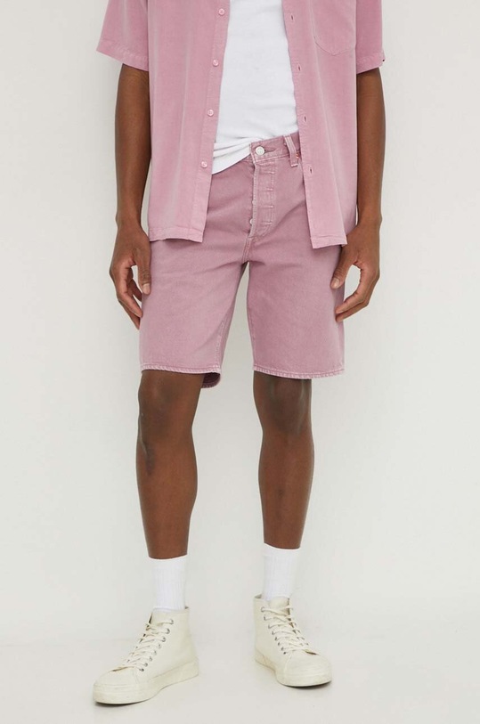 Levi's szorty jeansowe 36512 różowy SS25