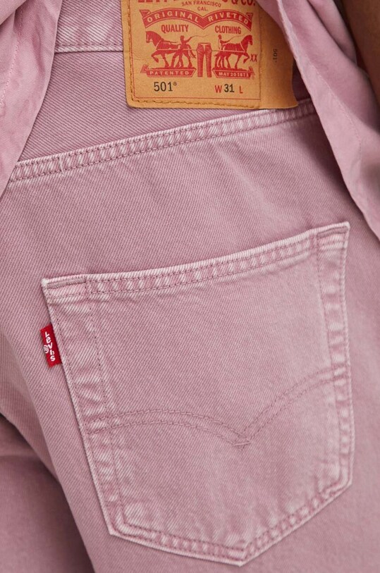Levi's szorty jeansowe różowy 36512