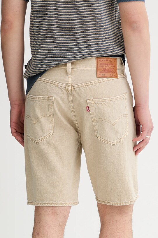 Oblečenie Rifľové krátke nohavice Levi's 36512 béžová