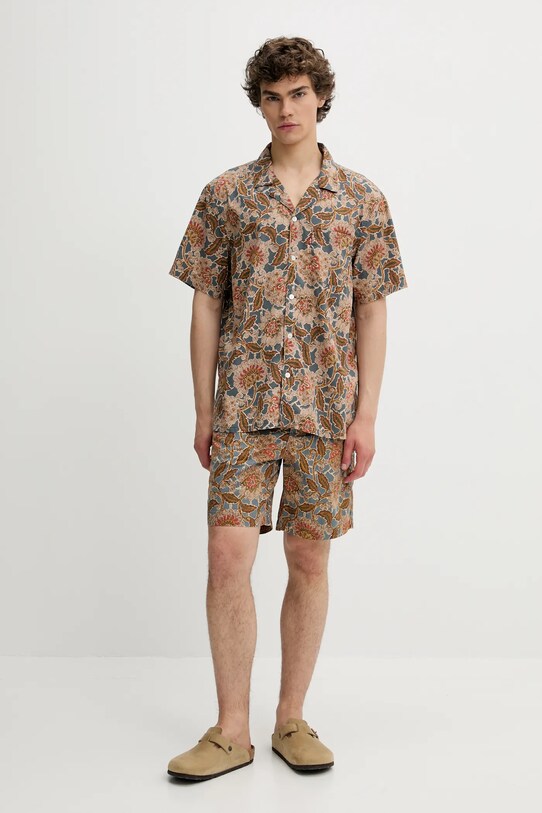 Bavlněné šortky Levi's A4661 modrá SS25