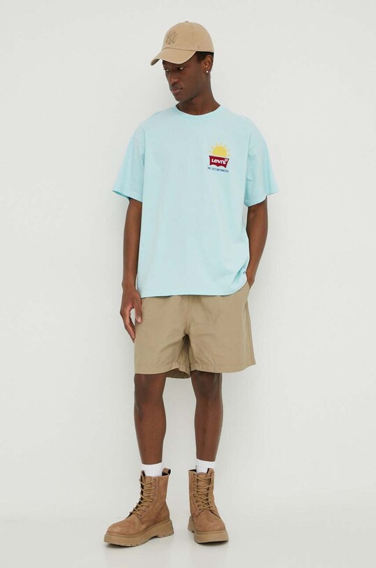 Levi's pantaloni scurti A7366 maro SS24