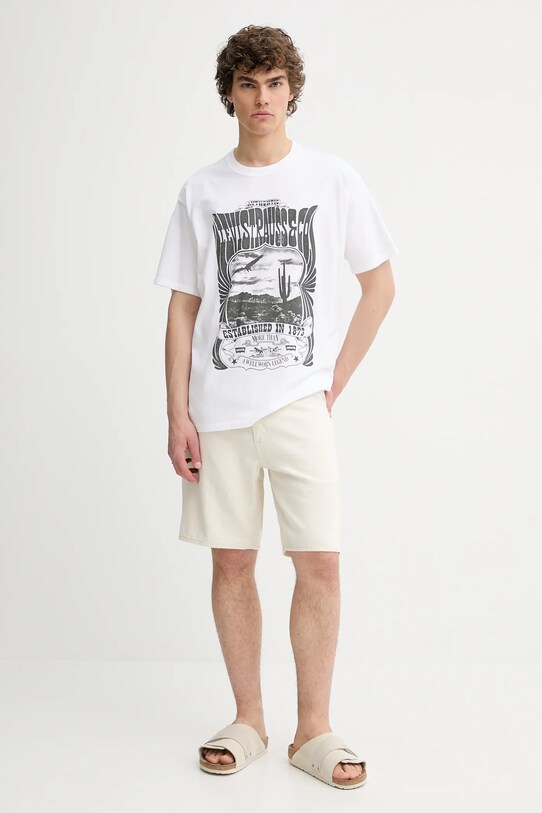 Levi's pantaloni scurți jeans A8461 bej SS25