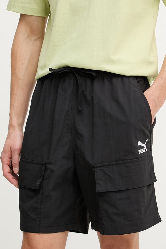 Puma къс панталон мъжки CLASSICS Cargo текстил черен 624262