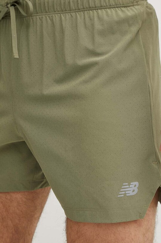 New Balance pantaloni scurți de alergare verde MS41286DEK