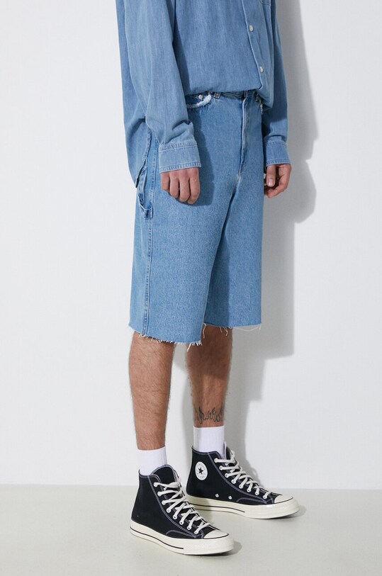 A.P.C. szorty jeansowe short oakland niebieski COGXL.H10193.IAB