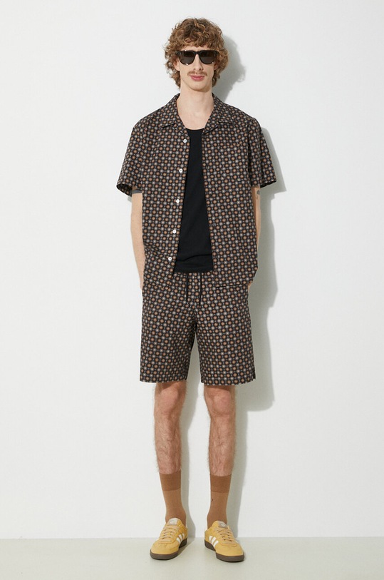 A.P.C. szorty bawełniane short vincento COGXP.H10204.LZZ czarny SS24