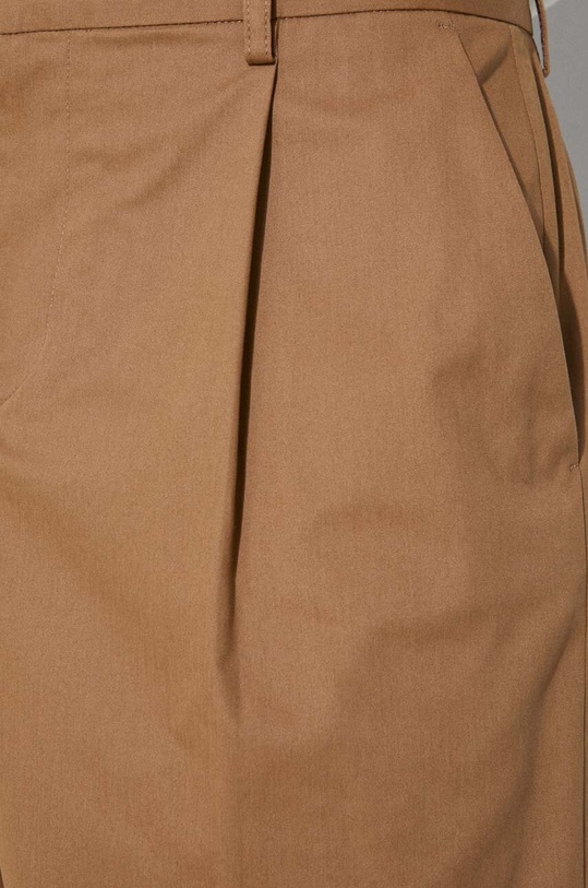 Bavlněné šortky A.P.C. short crew COGXS.H10198.CAB hnědá