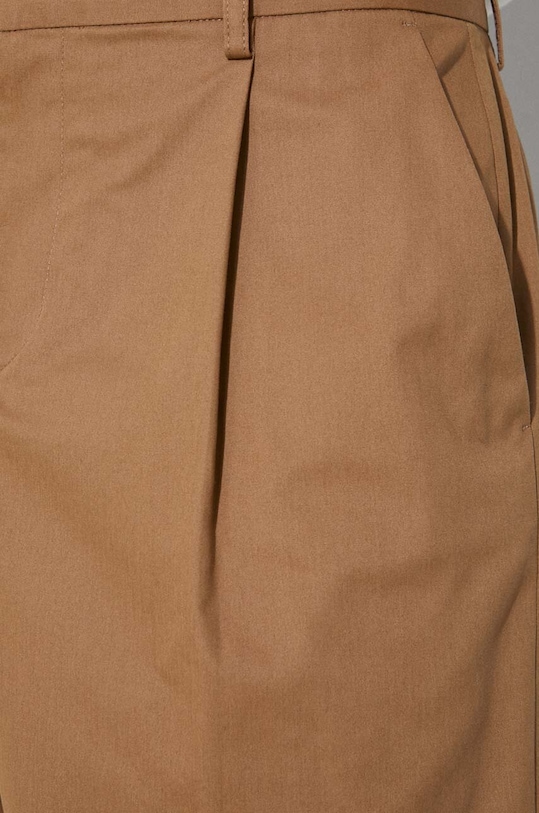 A.P.C. pantaloncini in cotone short crew COGXS.H10198.CAB marrone