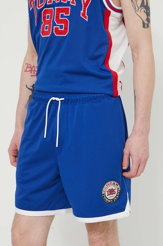Tommy Jeans szorty Archive Games drobny wzór niebieski DM0DM19540