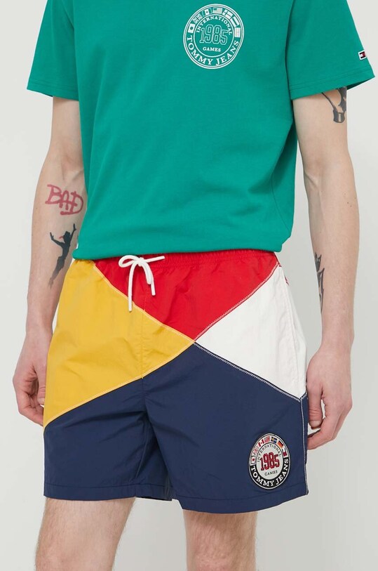 Tommy Jeans szorty Archive Games tkanina multicolor DM0DM19612