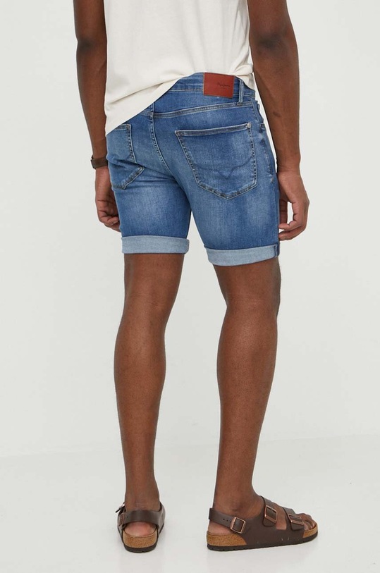 Odzież Pepe Jeans szorty jeansowe SLIM SHORT PM801080HT9 niebieski