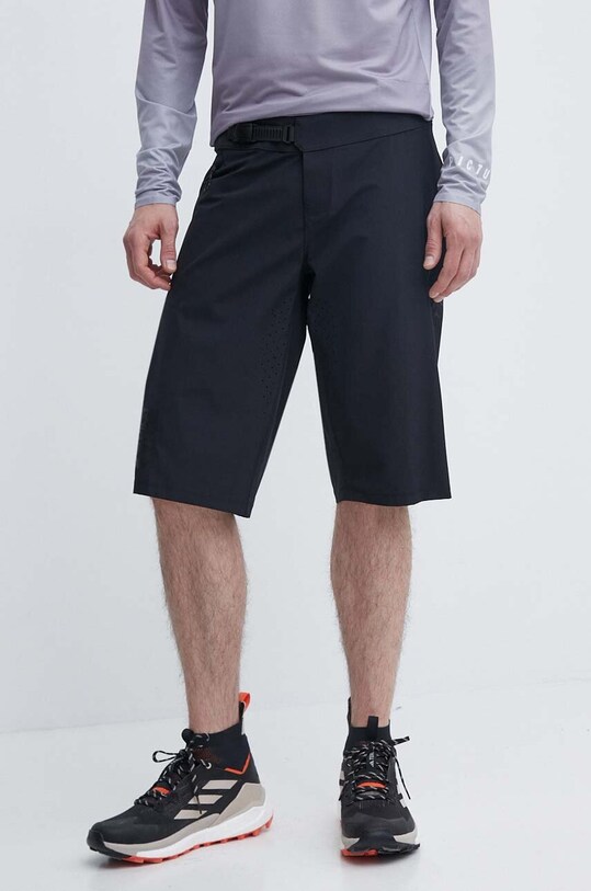 Picture szorty outdoorowe Vellir Long Stretch z elastanem czarny MSH093