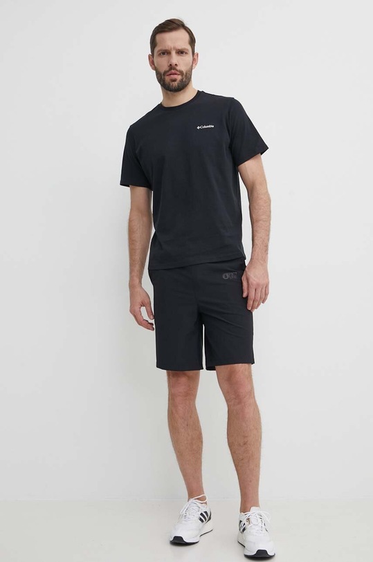 Picture pantaloni scurți outdoor Lenu Stretch MSH099 negru SS24