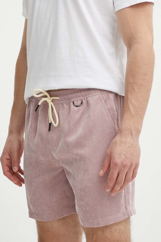 Picture pantaloni scurti din velur Dalvik panza roz MSH088