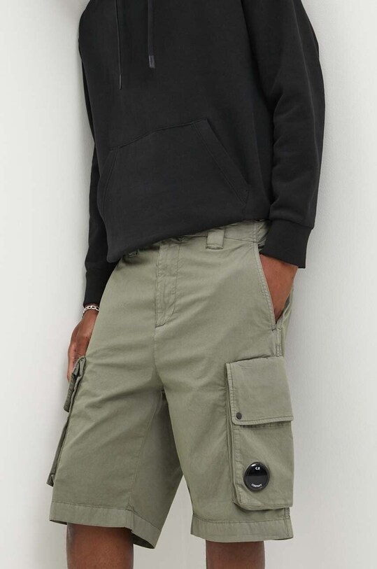 C.P. Company shorts Twill Stretch Cargo tessuto verde 16CMBE295A006026O