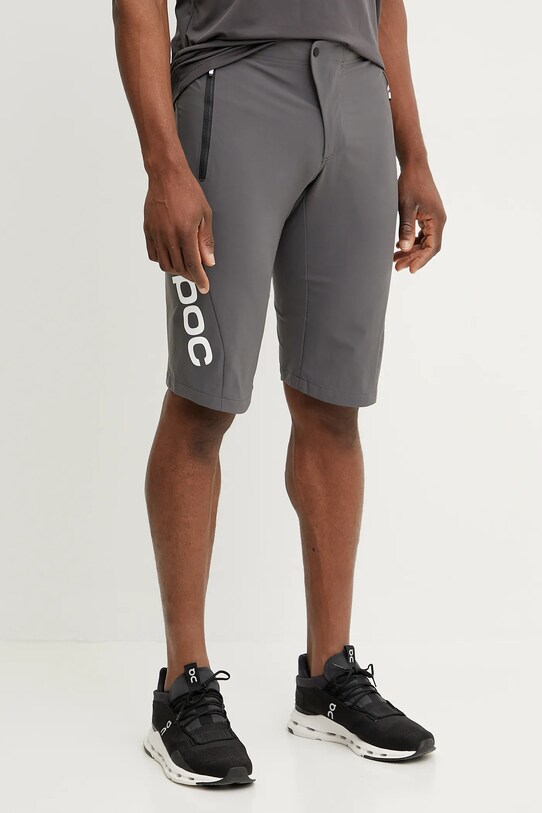 POC pantaloni scurți de ciclism Essential Enduro tricotaj gri 52835.