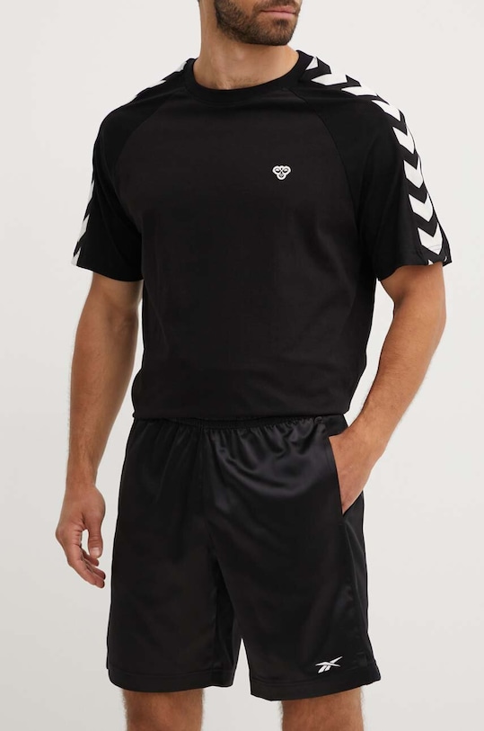 Reebok Classic szorty treningowe Basketball z elastanem czarny 100072731