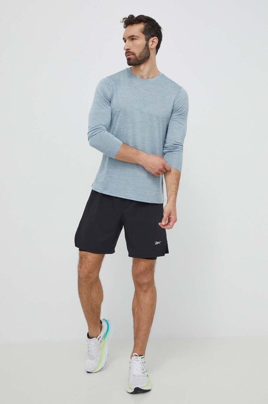 Reebok szorty do biegania 100075620 czarny AW24