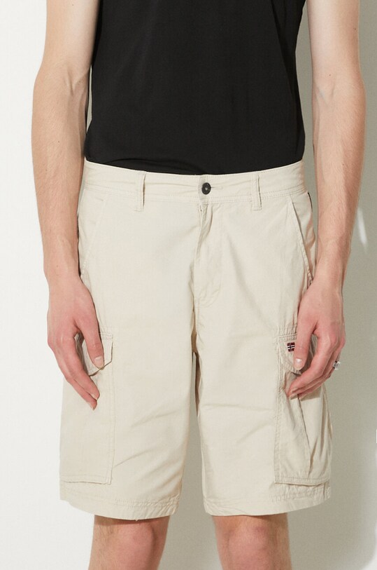 Napapijri pantaloni scurti din bumbac Noto 2.0 bej NP0A4HOQN901