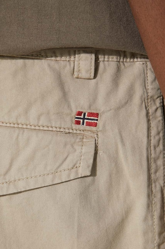 Napapijri pantaloni scurti din bumbac N-Deline NP0A4HOTN1F1 bej
