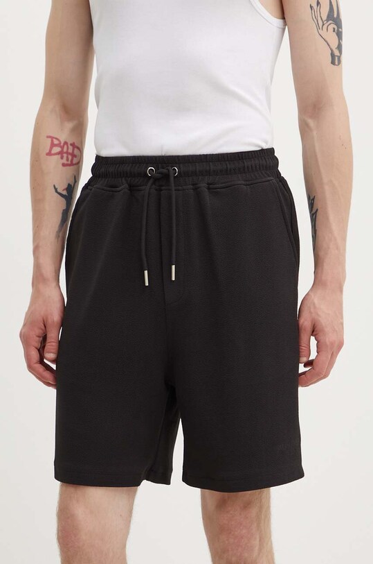 Sixth June pantaloni scurti tricotaj negru 25201