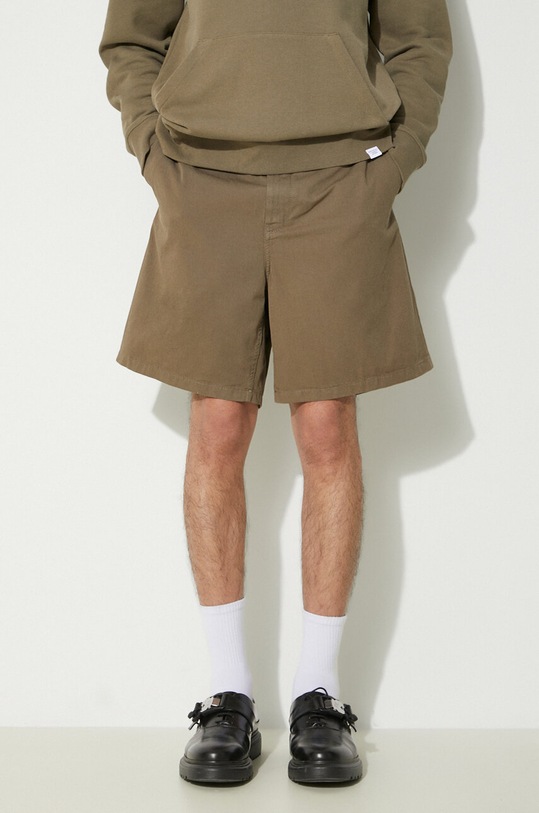Norse Projects pantaloni scurti din bumbac Aros Regular Organic maro N35.0597.8076