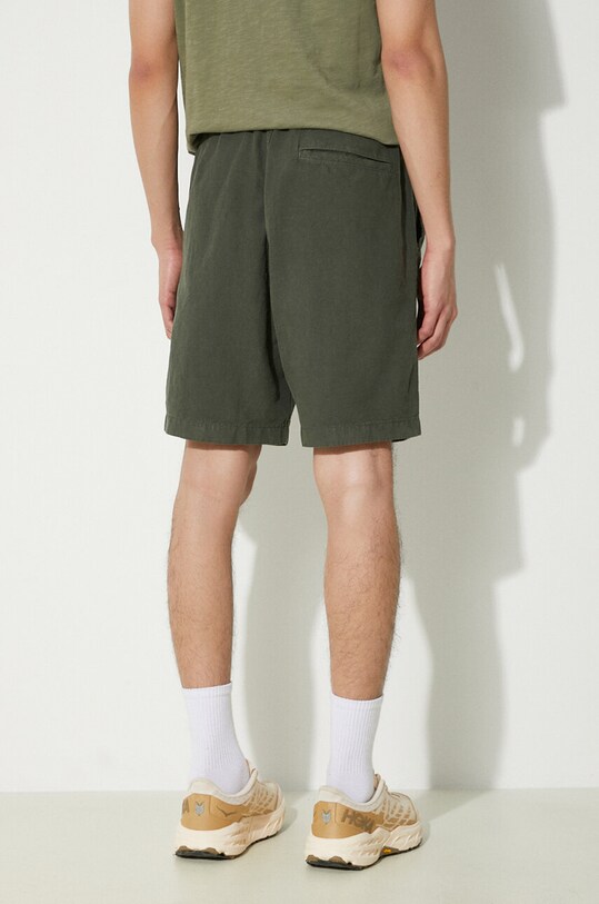 Odzież Norse Projects szorty z domieszką lnu Ezra Relaxed Cotton N35.0614.8022 zielony