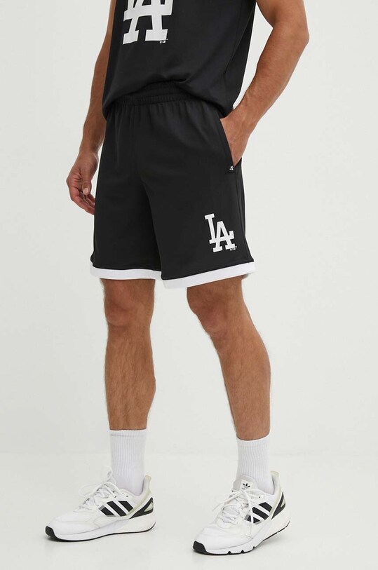 47 brand pantaloni scurti MLB Los Angeles Dodgers tricotaj negru BB012PMBSEY609503JK