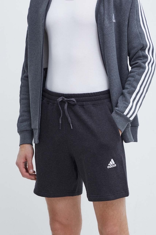 Къс панталон adidas трикотаж сив IW2115