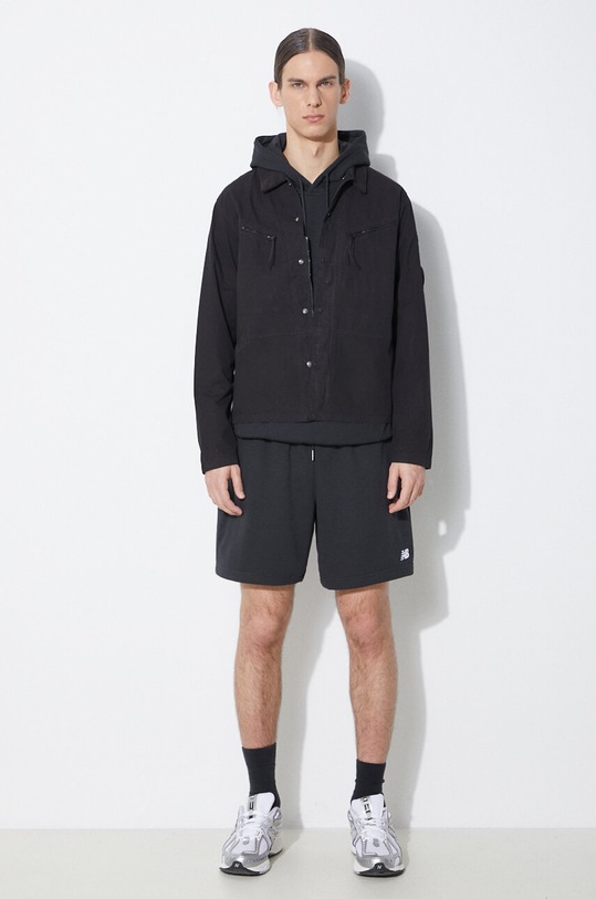 New Balance pantaloni scurti French Terry MS41520BK negru SS25