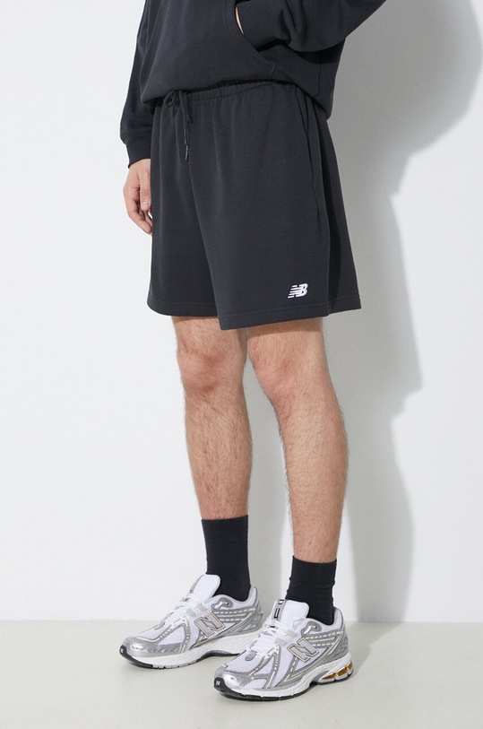New Balance pantaloni scurti French Terry negru MS41520BK