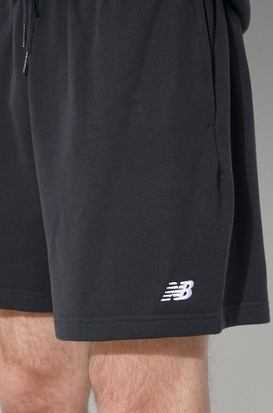 New Balance pantaloni scurti French Terry MS41520BK negru