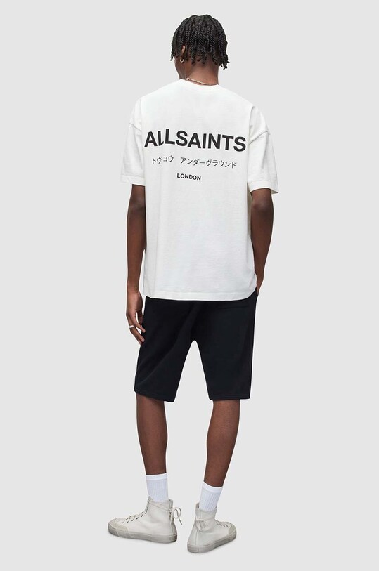 Pamučne kratke hlače AllSaints UNDERGROUND SWEATSHO MG256Y crna