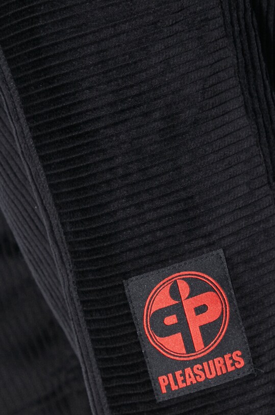 Štruksové šortky PLEASURES Flip Corduroy P24SP020.BLACK čierna