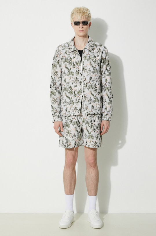 Шорты PLEASURES P24SP029.GREY зелёный SS24