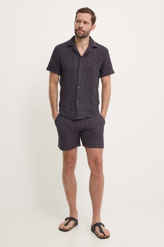 Îmbrăcăminte OAS pantaloni scurti din bumbac 5009 negru