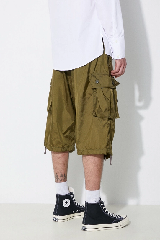 Îmbrăcăminte Engineered Garments pantaloni scurti FA Short OR276.DZ027 verde