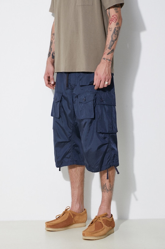 Kratke hlače Engineered Garments FA mornarsko plava OR276.DZ028