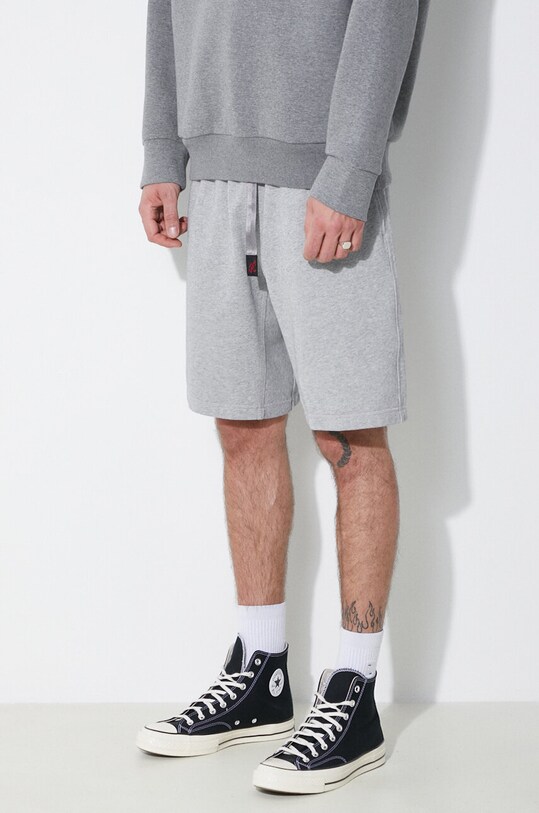 Pamučne kratke hlače Gramicci Classic Gramicci Sweatshort siva G4SU.P147