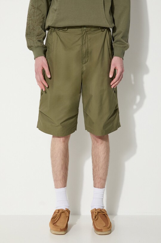 Îmbrăcăminte Maharishi pantaloni scurti Maha Tiger Loose Snoshorts 5099.OLIVE verde