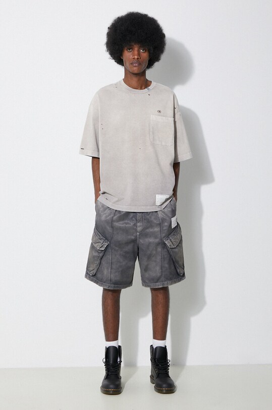 Maison MIHARA YASUHIRO shorts Rc Twill Cargo Shorts A12PT043 gray SS24