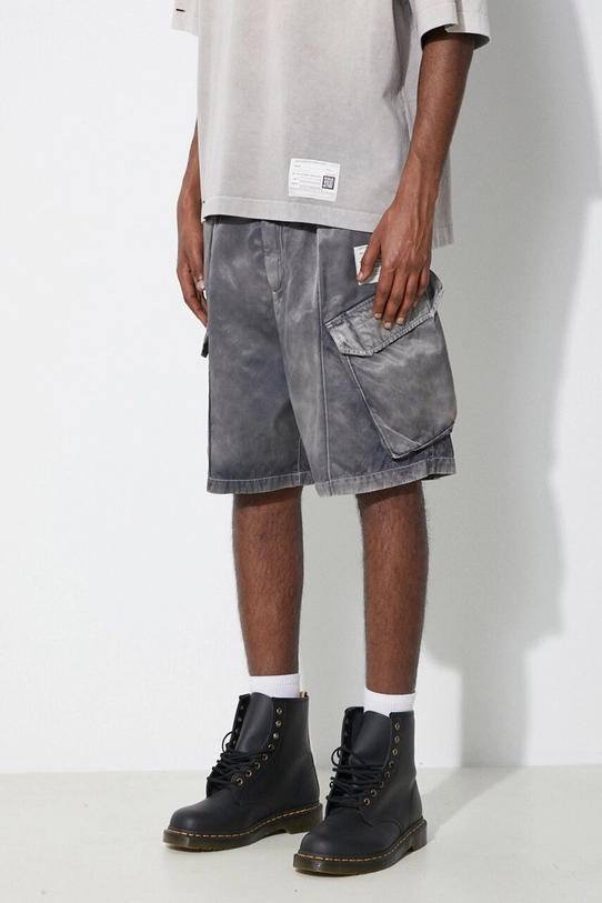 Šortky Maison MIHARA YASUHIRO Rc Twill Cargo Shorts sivá A12PT043