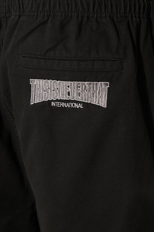 thisisneverthat szorty bawełniane Beach Short TN241WSOKS01 czarny