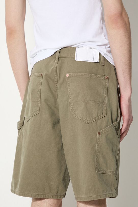 thisisneverthat szorty jeansowe Carpenter Short zielony TN241WSOKS05